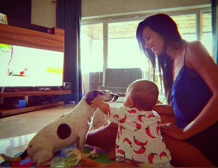 Rita Pereira com a cadela Hyndia