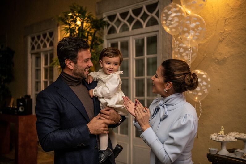 Dânia Neto, Santiago, batizado, festa, luís matos cunha, batismo, aniversário