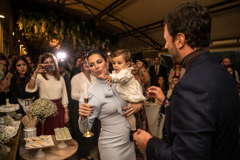 Dânia Neto, Santiago, batizado, festa, luís matos cunha, batismo, aniversário