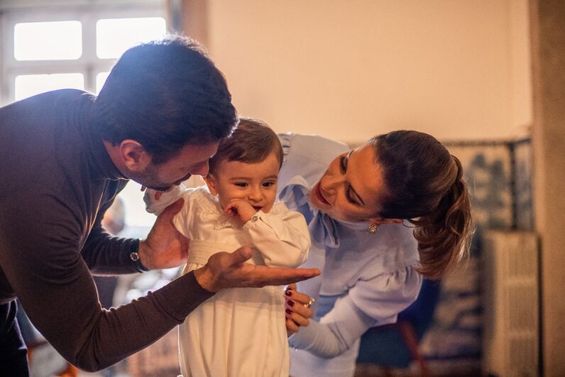 Dânia Neto, Santiago, batizado, festa, luís matos cunha, batismo, aniversário