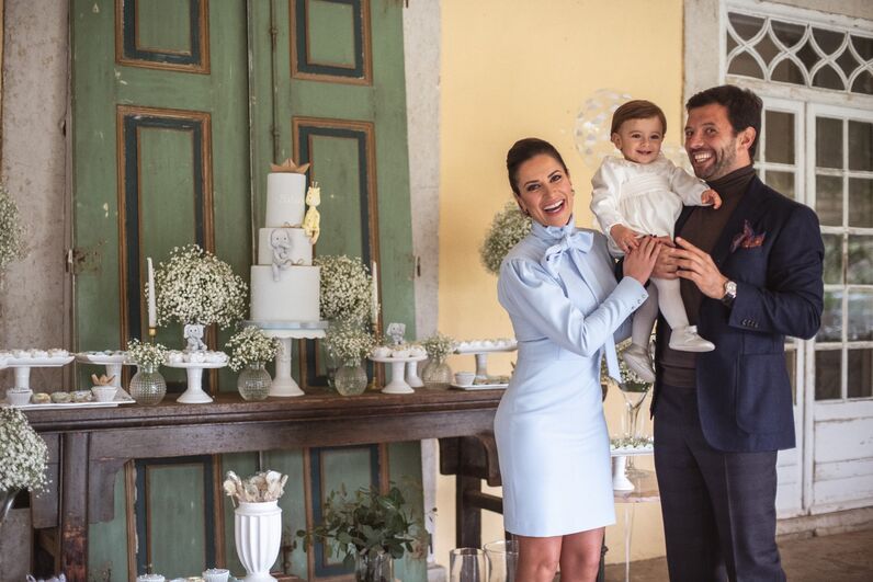 Dânia Neto, Santiago, batizado, festa, luís matos cunha, batismo, aniversário