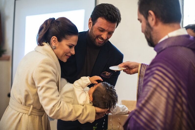 Dânia Neto, Santiago, batizado, festa, luís matos cunha, batismo, aniversário