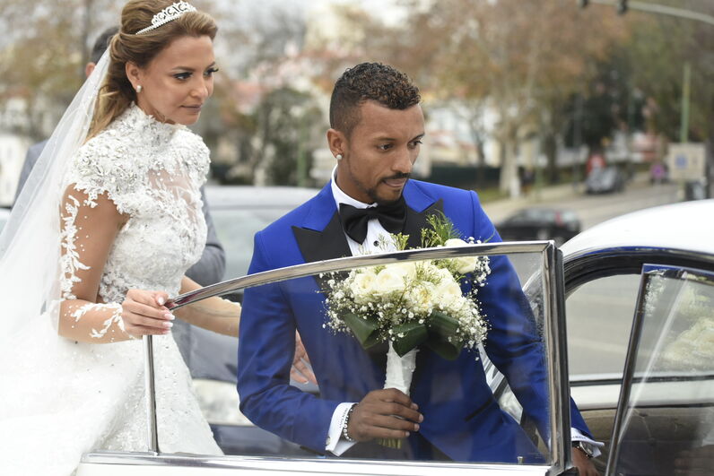 nani, jogador, seleção, daniela martins, casamento, basilica da estrela, lisboa