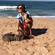 Fátima Lopes com o cão Brownie