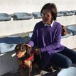 Fátima Lopes com o cão Brownie