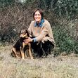 Fátima Lopes com o cão Brownie