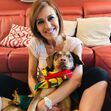 Fátima Lopes com o cão Brownie