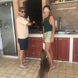 Fátima Lopes com o cão Brownie