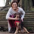 Fátima Lopes com o cão Brownie