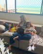 Iran Ângelo com os filhos