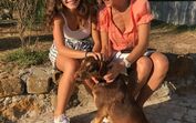 Fátima Lopes com o cão Brownie