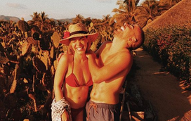 Que sonho! Raquel Strada namora no México