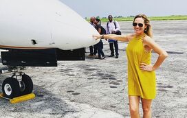Fernanda Serrano supera medo de andar de avião