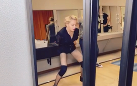 Madonna mostra aquecimento para mais um concerto em Lisboa