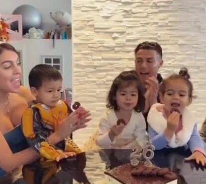 O momento amoroso dos 'parabéns' de Georgina Rodríguez