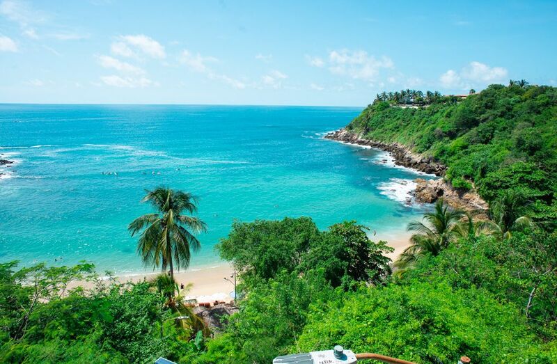 Puerto escondido, méxico, praia, férias