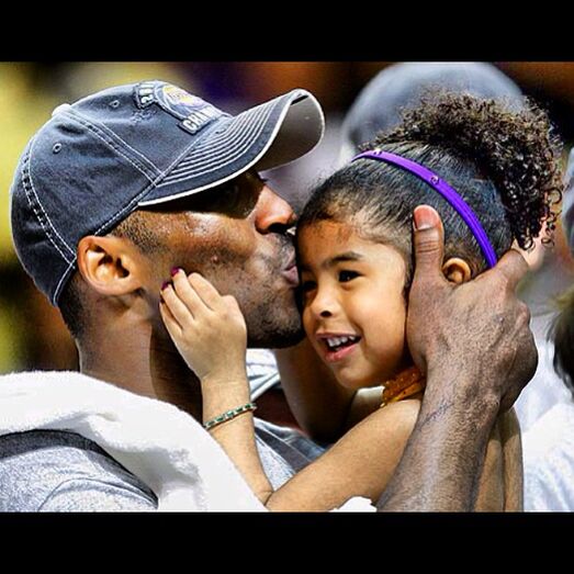 Kobe Bryant e a filha Gianna. Os dois morreram no acidente