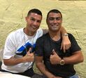 Cristiano Ronaldo e Hugo Aveiro