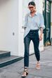 Camisa azul - Street Style