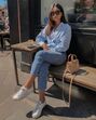 Camisa azul - Street Style