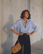Camisa azul - Street Style