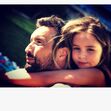 Diana Chaves e César Peixoto com a filha