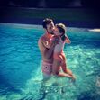 Diana Chaves e César Peixoto com a filha