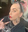 Lady Gaga de cabelo cor-de-rosa