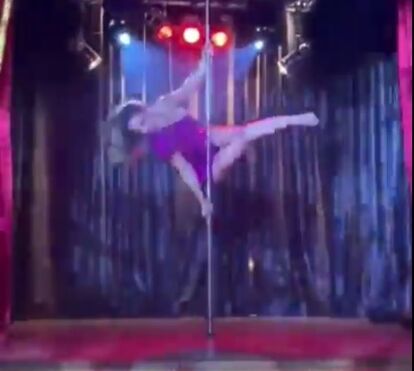 Sensual! Dânia Neto volta a dar cartas na dança do varão