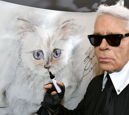 A relação de amor entre Karl Lagerfeld e Choupette, a gata milionária