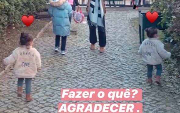 Luciana Abreu e filhas