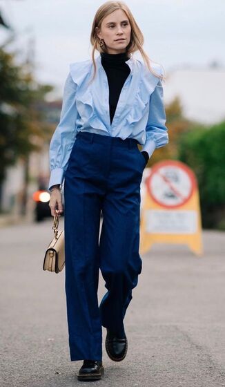 Camisa azul - Street Style