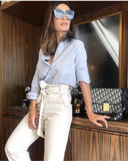 Camisa azul - Street Style
