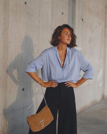 Camisa azul - Street Style