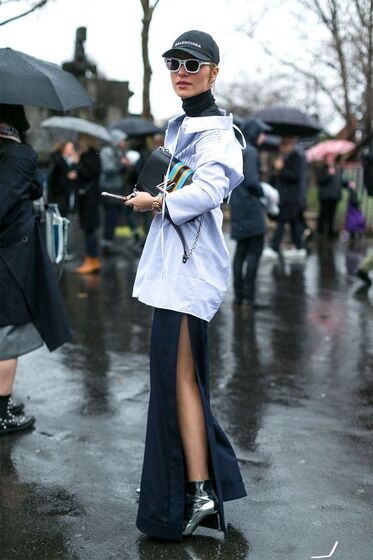 Camisa azul - Street Style