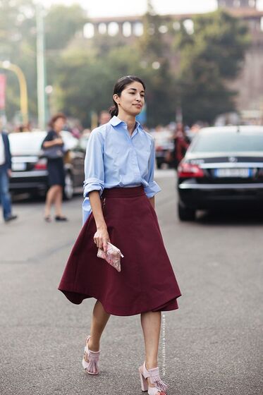 Camisa azul - Street Style