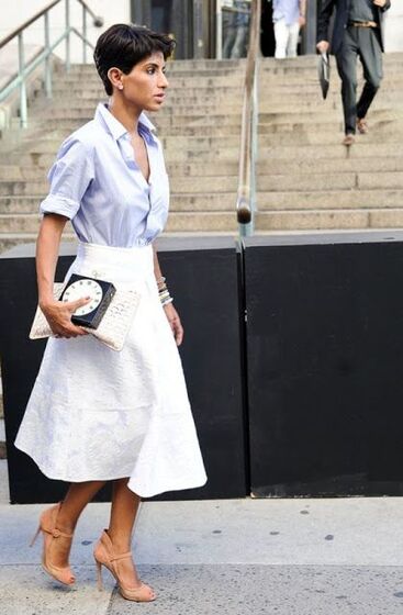 Camisa azul - Street Style