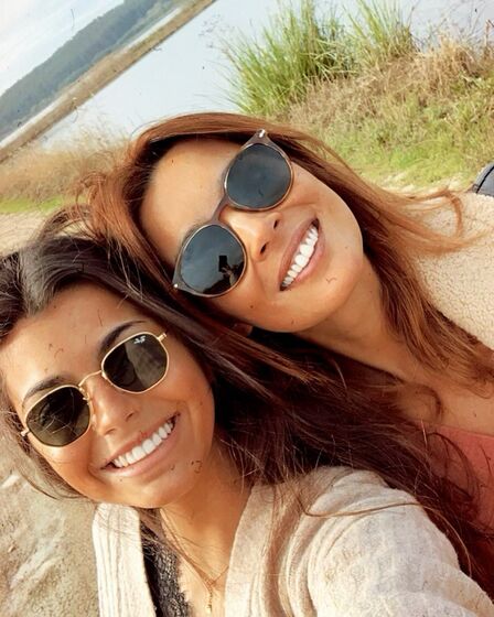 Maria Cerqueira Gomes levantou um pouco o véu da sua intimidade e mostrou-se ao lado da filha, Francisca