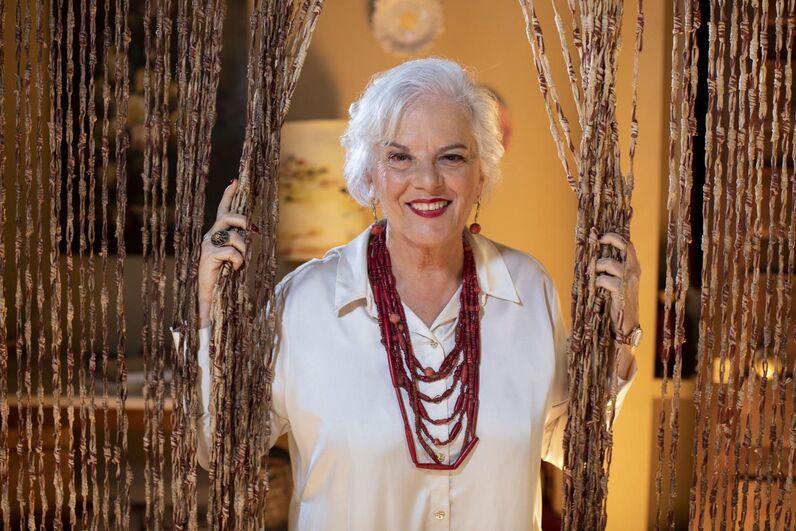 Lídia Franco, atriz, na corda bamba, atriz