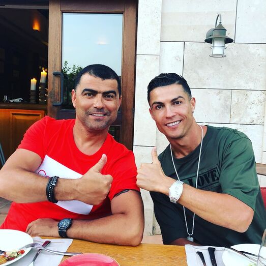 Cristiano Ronaldo e Hugo Aveiro