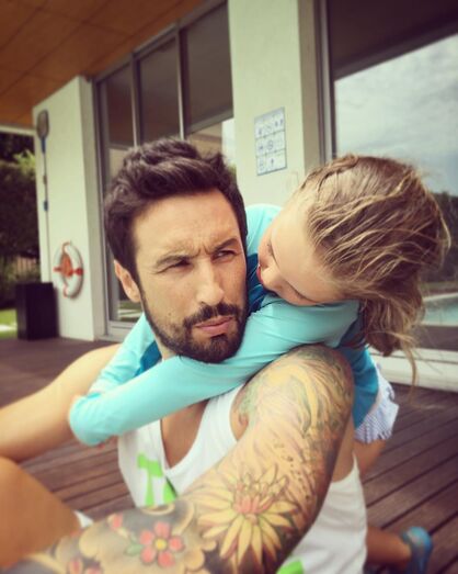 Diana Chaves e César Peixoto com a filha