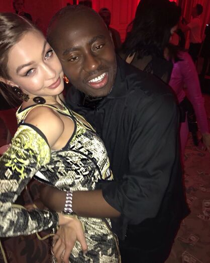 Aniversário de Edward Enninful, em Milão, com Irina Shayk