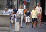 Infanta Cristina e os filhos