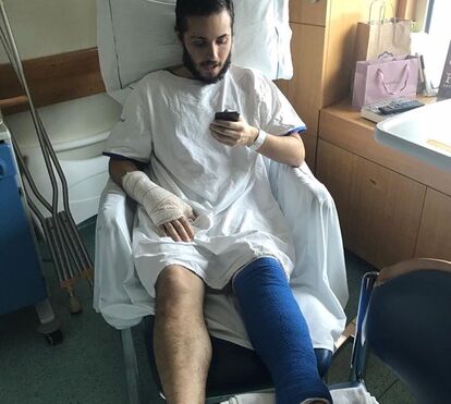Assim ficou o filho de Nuno Rogeiro após atropelamento