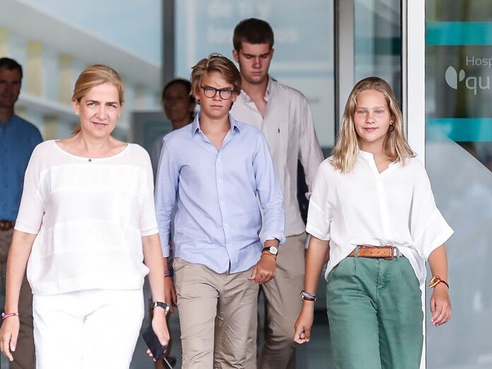 Infanta Cristina e os filhos