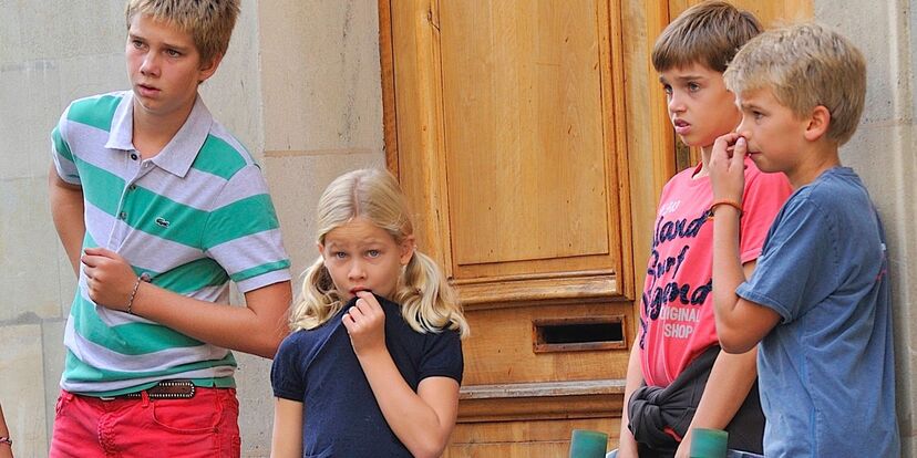 Infanta Cristina e os filhos