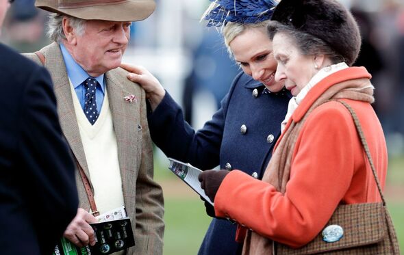 Andrew Parker Bowles, Zara Tindall e a Princesa Ana