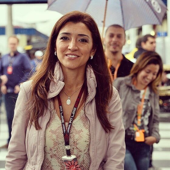 Fabiana Flose e  Bernie Ecclestone