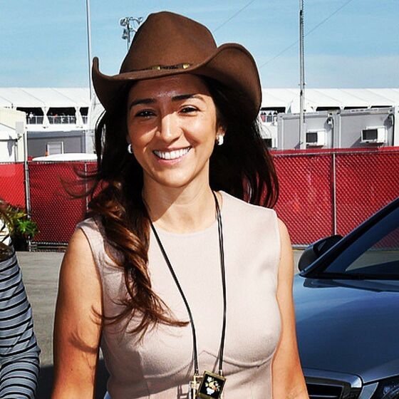 Fabiana Flose e  Bernie Ecclestone