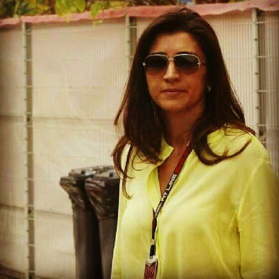 Fabiana Flose e  Bernie Ecclestone